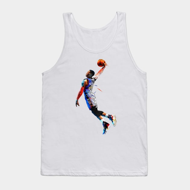 Russell Westbrook Low Poly Tank Top by pxl_g